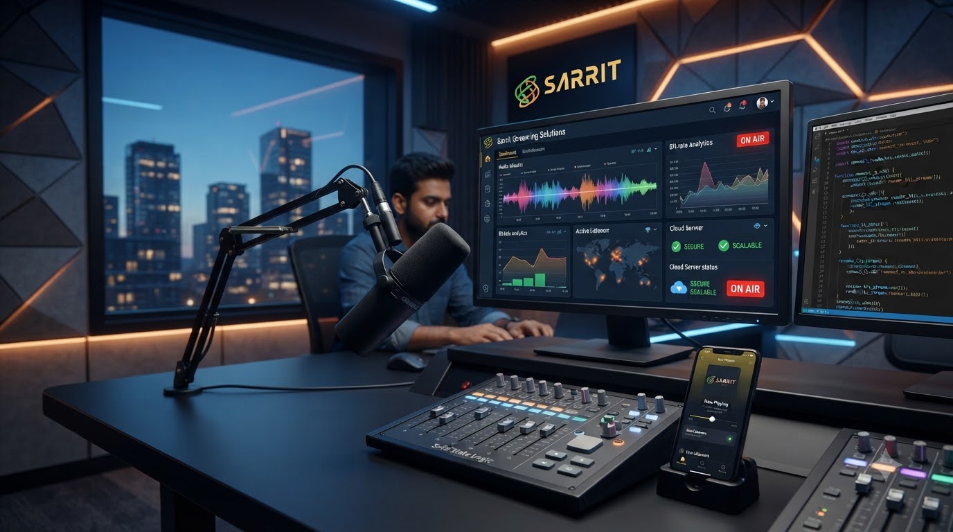 Professional internet radio streaming solutions and digital broadcasting setup – Sarrit Solutions