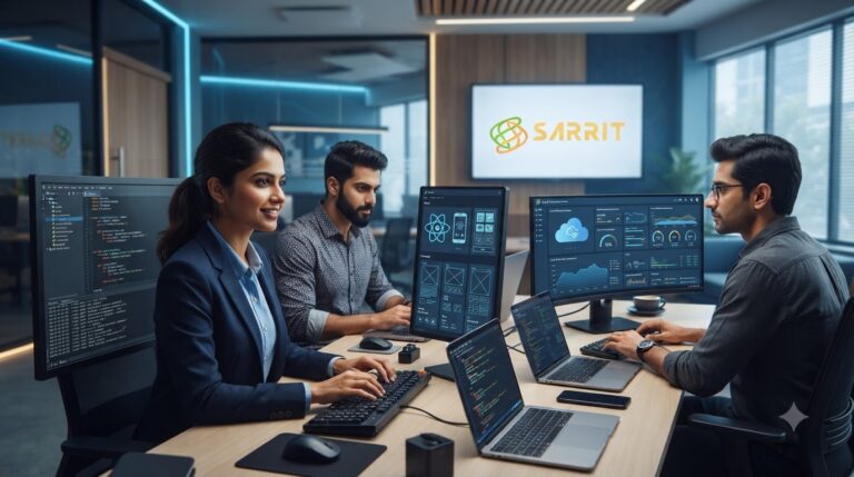 Software development services by Sarrit Solutions and Services for custom business solutions