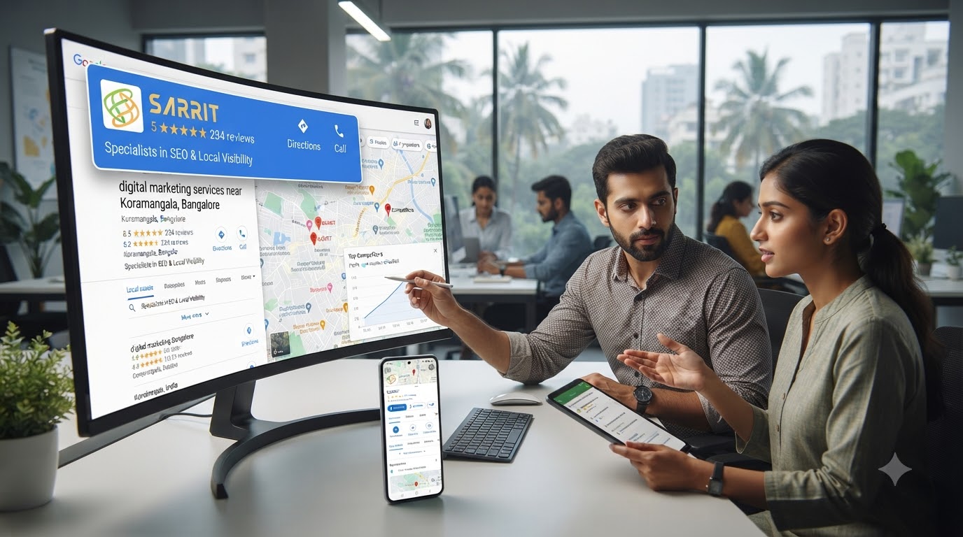 Google Business Profile optimization and local listing management services by Sarrit Solutions